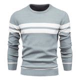 Men's Casual Striped Sweater with Regular Fit