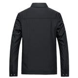 Men's Minimalist Zip-Front Casual Jacket for Autumn