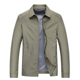Men's Minimalist Zip-Front Casual Jacket for Autumn