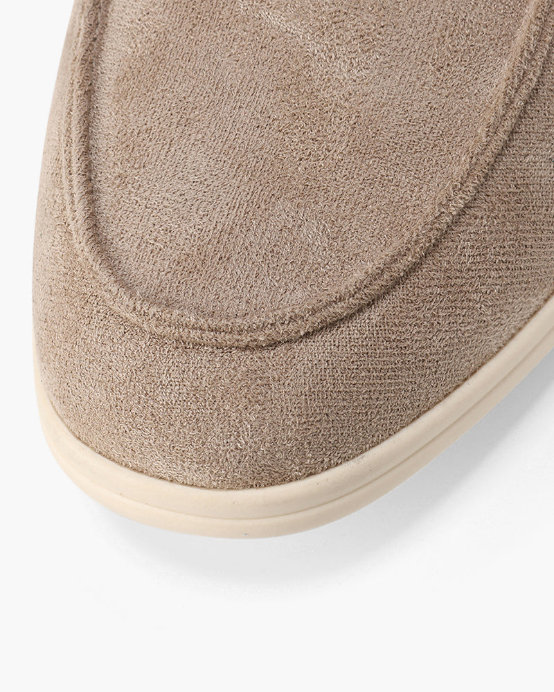 Matteo Men’s Classic Suede-Style Loafers with Lightweight Contrast Sole