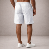 Salvatore Men’s Textured Drawstring Shorts with Relaxed Tailored Fit