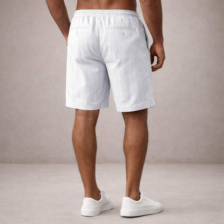 Salvatore Men’s Textured Drawstring Shorts with Relaxed Tailored Fit