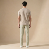Massimo Men’s Lightweight Textured Drawstring Trousers with Relaxed Tapered Fit