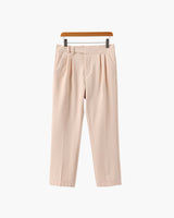 Men's High Waist Trousers Wide Leg Smart Casual