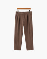 Men's High Waist Trousers Wide Leg Smart Casual