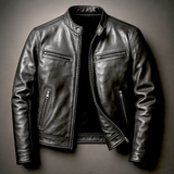 Men's Slim Fit Jacket with Zip for Autumn