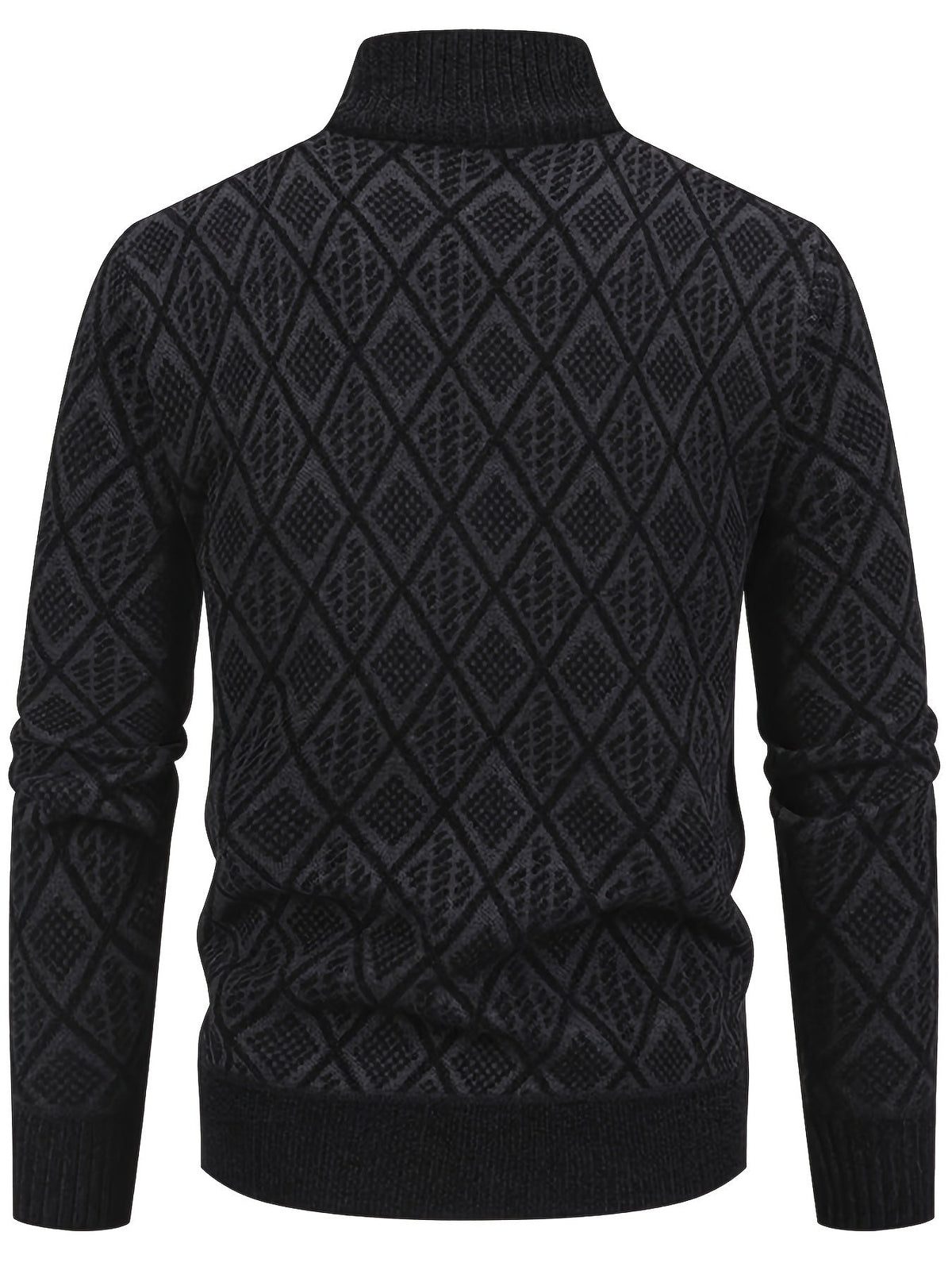 Men's Geometric Knit Cardigan