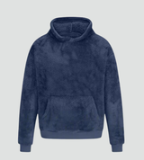 Women's Sherpa Hoodie with Long Sleeves Kangaroo Pocket Oversized Style