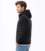 Men's Hybrid Quilted Winter Jacket with Hood