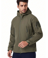 Men's Outdoor Set with Water-Repellent Jacket and Fleece Lining