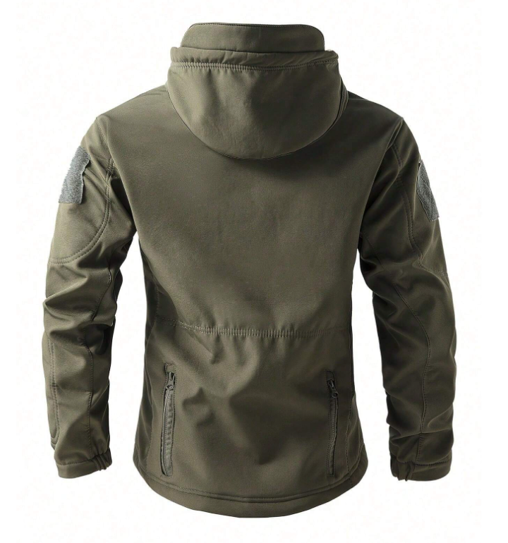 Men's Outdoor Set with Water-Repellent Jacket and Fleece Lining
