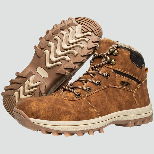 Men's Hiking Shoes with Warm Lining and Sturdy Lace Closure