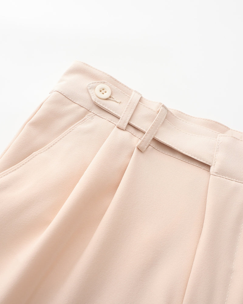 Men's High Waist Trousers Wide Leg Smart Casual
