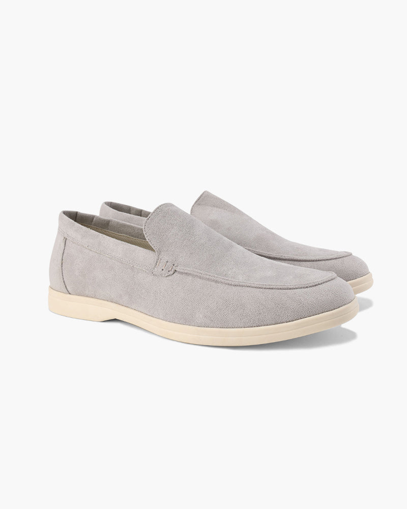 Matteo Men’s Classic Suede-Style Loafers with Lightweight Contrast Sole