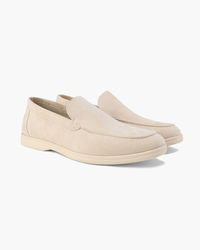 Matteo Men’s Classic Suede-Style Loafers with Lightweight Contrast Sole