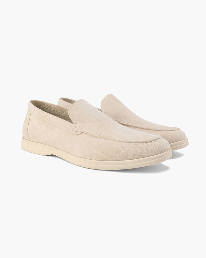 Matteo Men’s Classic Suede-Style Loafers with Lightweight Contrast Sole