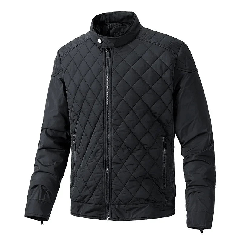 Men's Lightweight Quilted Jacket with Zip Closure