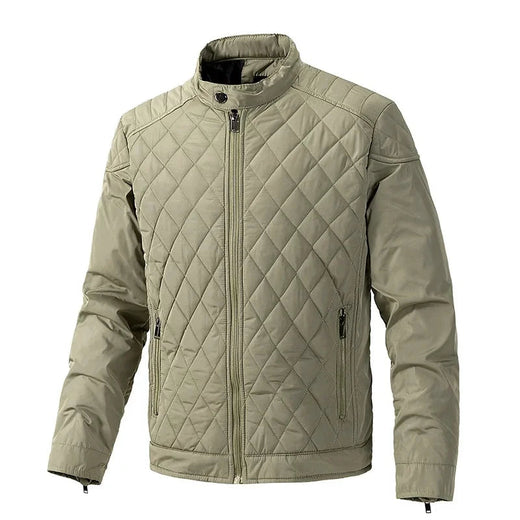 Men's Lightweight Quilted Jacket with Zip Closure