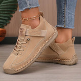 Women's Leather Comfort Sneakers with Cushioned EVA Sole, Elastic Panels and Stitched Trim