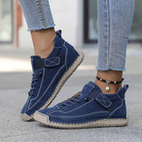 Women's Leather Comfort Sneakers with Cushioned EVA Sole, Elastic Panels and Stitched Trim