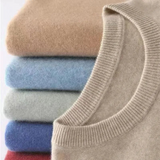 Men's Classic Knitted Sweater with Round Neck