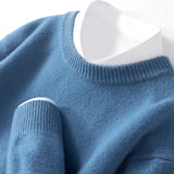 Men's Fine Knit Crewneck Sweater with Regular Fit