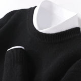 Men's Fine Knit Crewneck Sweater with Regular Fit