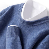 Men's Fine Knit Crewneck Sweater with Regular Fit