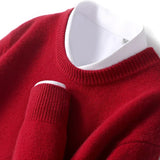 Men's Fine Knit Crewneck Sweater with Regular Fit