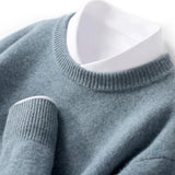 Men's Fine Knit Crewneck Sweater with Regular Fit
