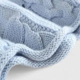 Women's Pointelle Cable Knit Sweater with Turtleneck Long Sleeves Oversized Relaxed Style
