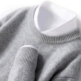 Men's Fine Knit Crewneck Sweater with Regular Fit
