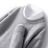 Men's Fine Knit Crewneck Sweater with Regular Fit