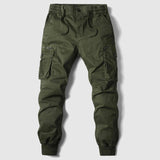Federico Men’s Utility Cargo Jogger Trousers with Elasticated Cuffs and Multi-Pocket Design