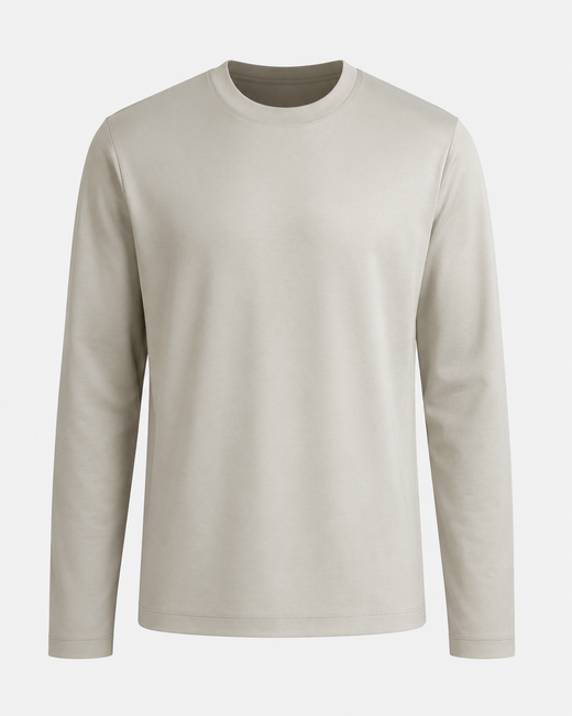 The Como Mercerized Long Sleeve | Beige