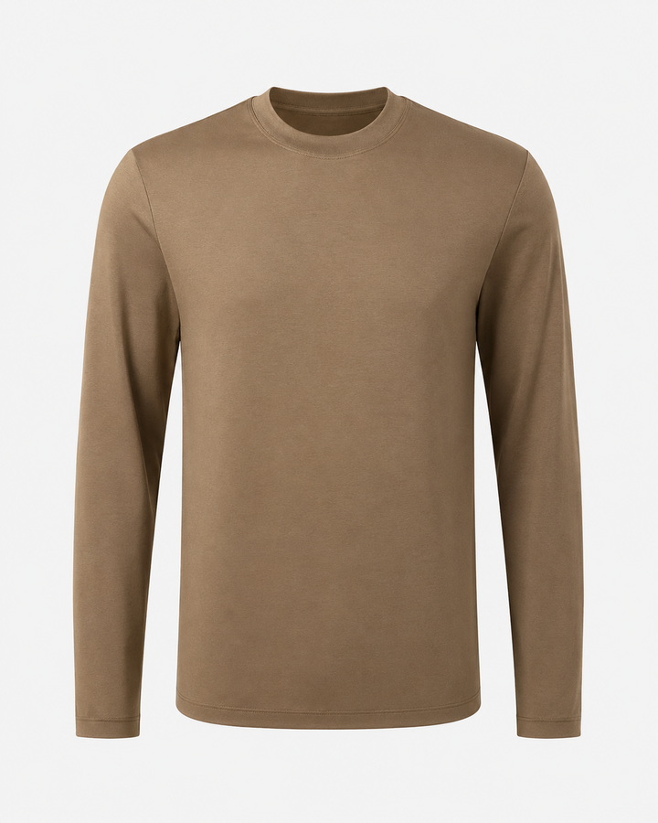 The Como Mercerized Long Sleeve | Mocca