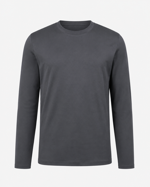 The Como Mercerized Long Sleeve | Grey