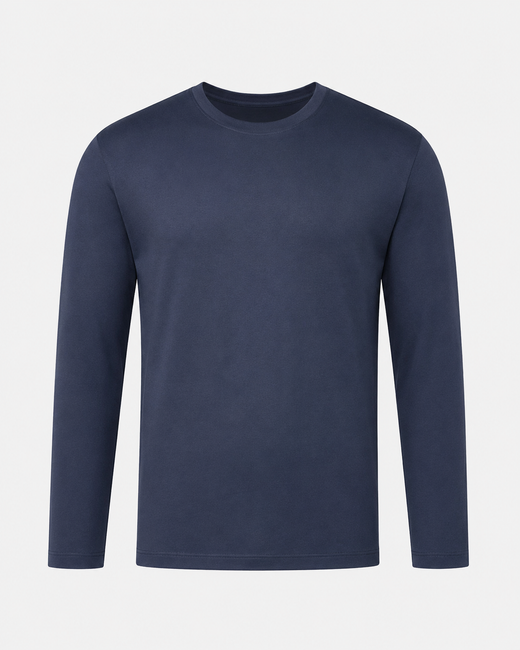 The Como Mercerized Long Sleeve | Navy