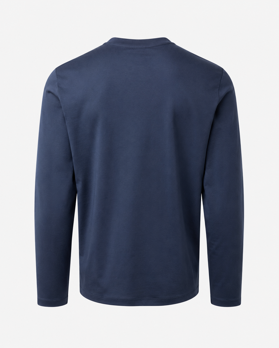 Como Men’s Mercerized Long-Sleeve T-Shirt with Clean Crew Neck and Refined Finish