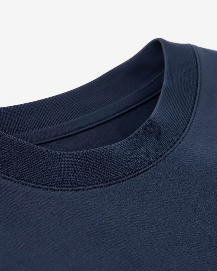 The Como Mercerized Long Sleeve | Navy