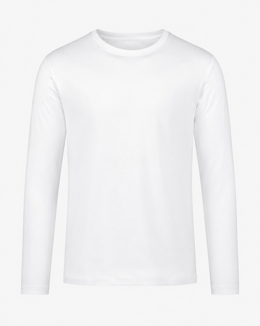 The Como Mercerized Long Sleeve | White