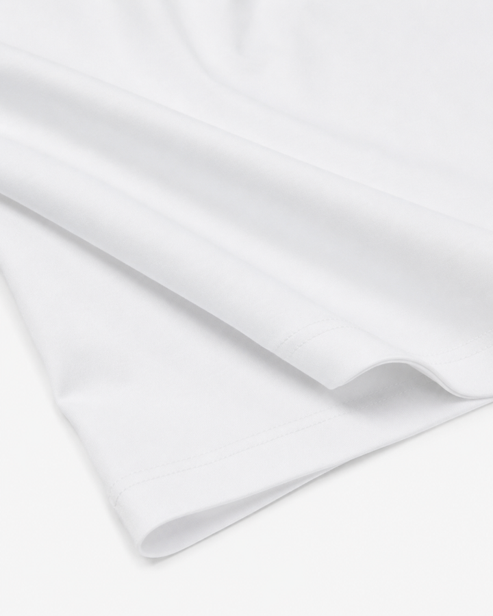 The Como Mercerized Long Sleeve | White