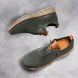 Lorenzo Men’s Lightweight Knit Smart Casual Trainers with Flexible Sole