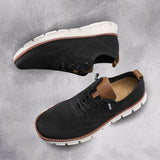 Lorenzo Men’s Lightweight Knit Smart Casual Trainers with Flexible Sole