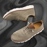 Lorenzo Men’s Lightweight Knit Smart Casual Trainers with Flexible Sole