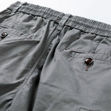 Men’s Beige Cargo Shorts | Casual Utility Shorts with Belt & Multiple Pockets