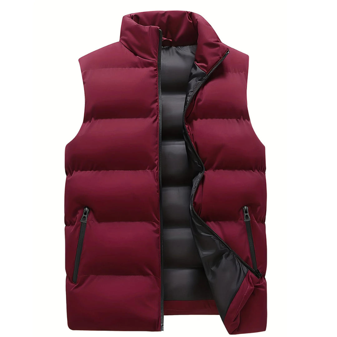 Men's Puffer Gilet for Layering with Quilted Finish