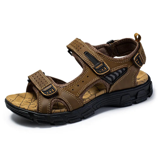 Davide Men’s Adjustable Strap Outdoor Sandals with Textured Walking Sole