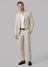 Men's Linen Suit Wedding Formal Summer
