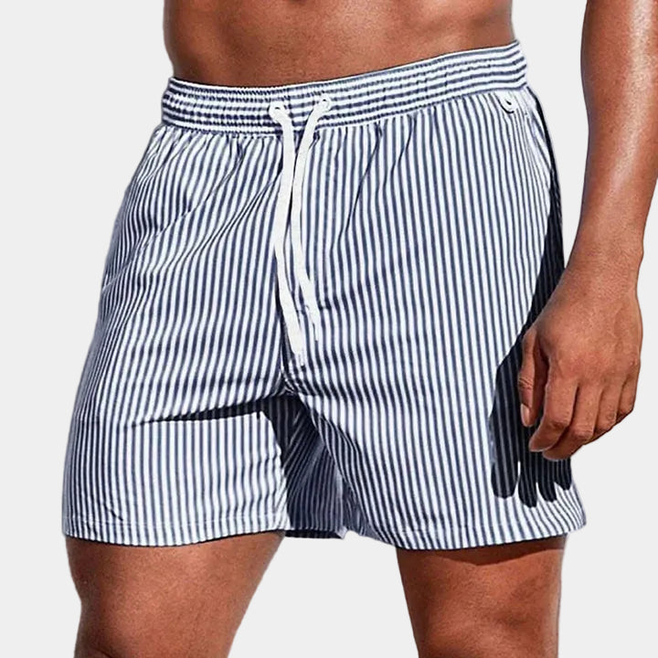 Men’s Striped Shorts | Casual Drawstring Summer Shorts